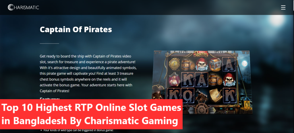 Top 10 Highest RTP Online Slot Games in Bangladesh By Charismatic Gaming