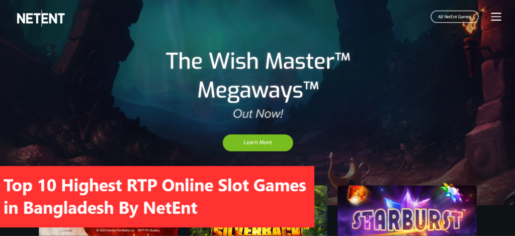 Top 10 Highest RTP Online Slot Games in Bangladesh By NetEnt