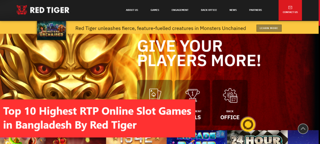 Top 10 Highest RTP Online Slot Games in Bangladesh By Red Tiger
