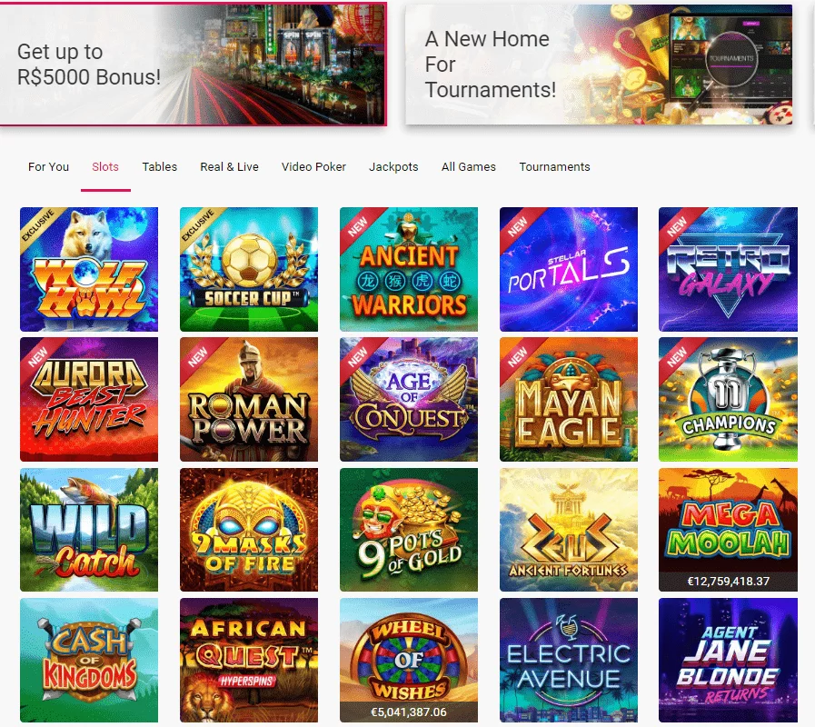 Spin Casino slots