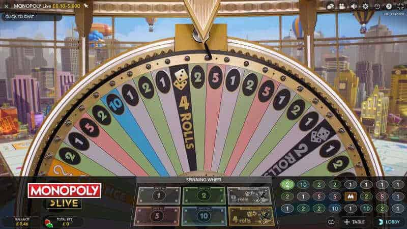 Monopoly Live Wheel